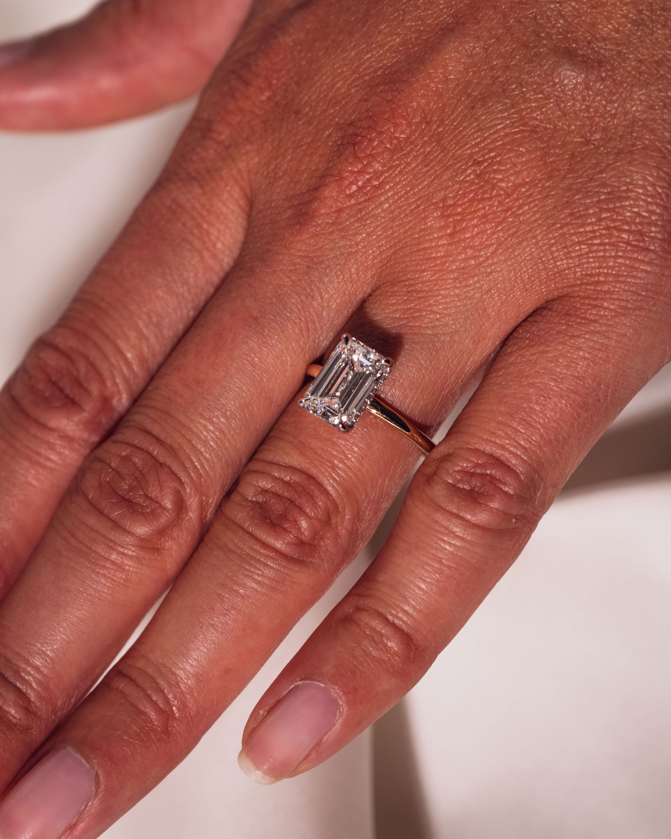 Lab Diamond Engagement Ring Zen Moissanite