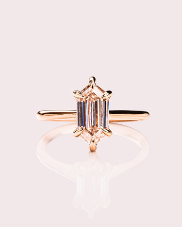 Caroline - Elongated Hexagon - Zen Moissanite