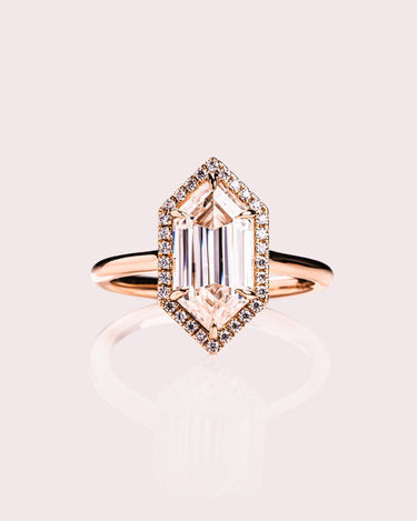 Evelyn - Elongated Hexagon - Zen Moissanite