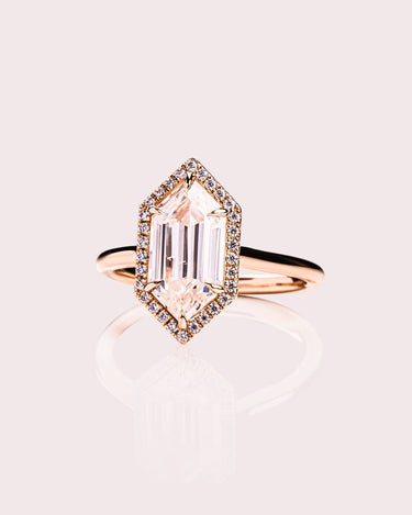 Evelyn - Elongated Hexagon - Zen Moissanite