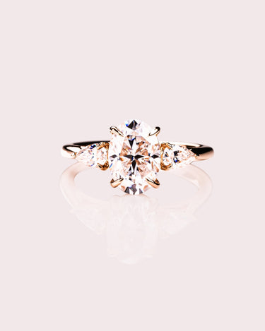 Hannah - Oval & Pear - Zen Moissanite