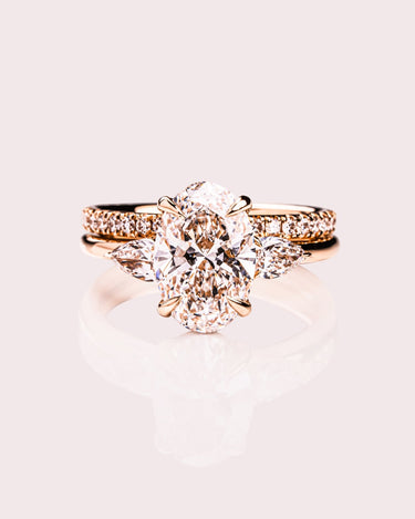 Harley - Oval Ring Set - Zen Moissanite