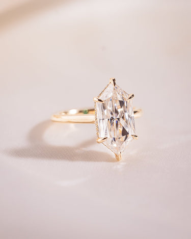 Jasmine - Elongated Hexagon - Zen Moissanite