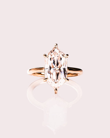 Jasmine - Elongated Hexagon - Zen Moissanite
