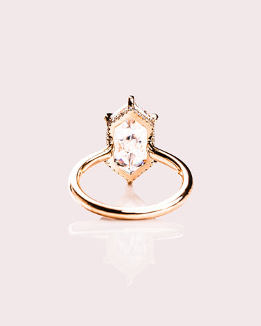 Jasmine - Elongated Hexagon - Zen Moissanite
