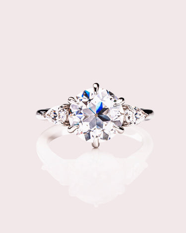 Nicola - Round & Pear - Zen Moissanite