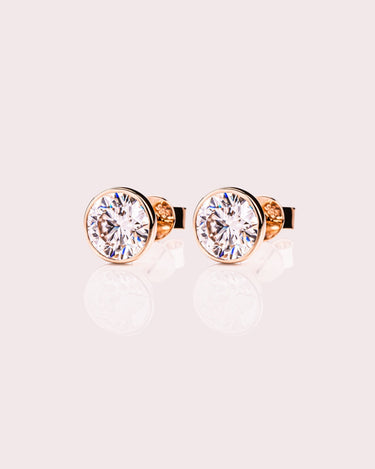 Ready to Ship - Demi Earrings - 2cte Round Brilliant - Zen Moissanite