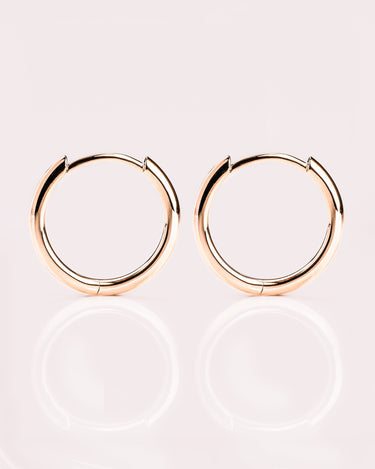 Ready to Ship - Gold Hoops (12mm) - Zen Moissanite