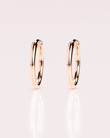 Ready to Ship - Gold Hoops (15mm) - Zen Moissanite
