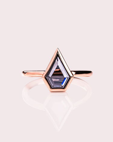 Xena - Rose Shield (Grey) - Zen Moissanite