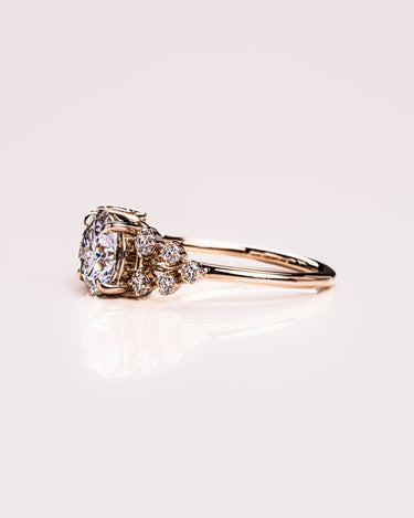 Lydia - Emerald & Round - Zen Moissanite