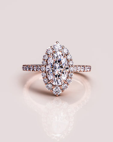 Margot (with Pavé) - Oval - Zen Moissanite