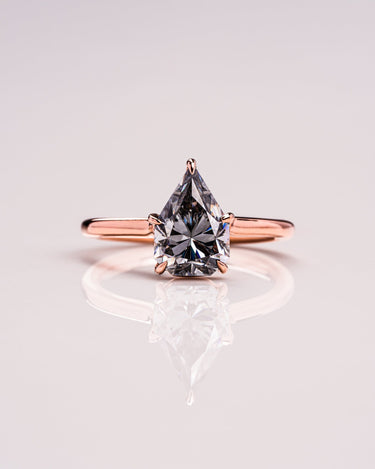 Veronica - Shield Cut (Grey) - Zen Moissanite