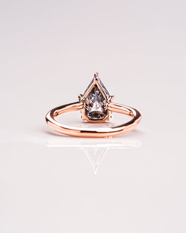 Veronica - Shield Cut (Grey) - Zen Moissanite
