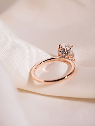 zen moissanite Floralie Engagement Ring