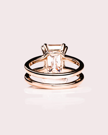JeenMata Stunning Princess Cut Diamond - Pave Ring - Antique Ring - Double  Band Engagement Ring - 10K Rose Gold - Walmart.com