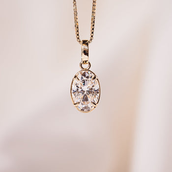 Bezel Pendant - Oval