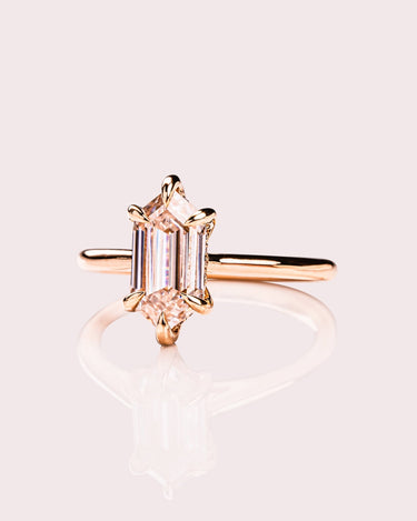 Caroline - Elongated Hexagon - Zen Moissanite