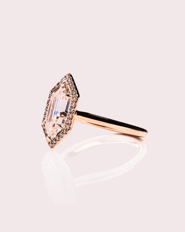 Evelyn - Elongated Hexagon - Zen Moissanite