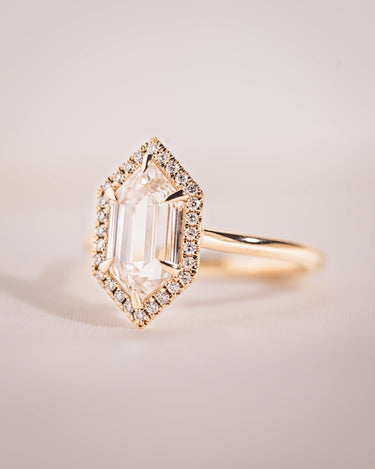 Evelyn - Elongated Hexagon Lab Diamond - Zen Moissanite