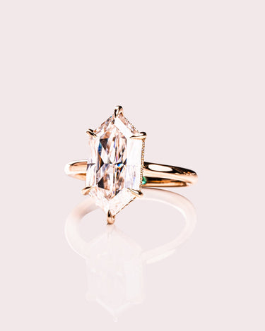 Jasmine - Elongated Hexagon - Zen Moissanite