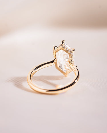 Jasmine - Elongated Hexagon - Zen Moissanite