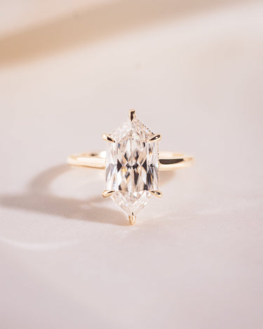 Jasmine - Elongated Hexagon - Zen Moissanite