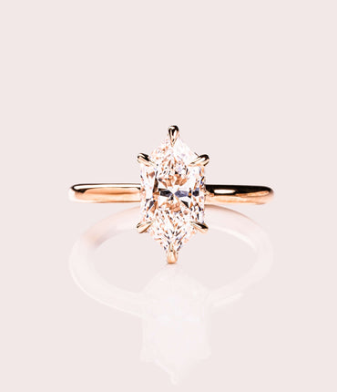 Jasmine - Elongated Hexagon Lab-Diamond