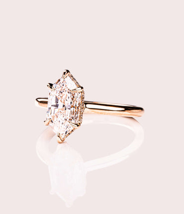Jasmine - Elongated Hexagon Lab-Diamond