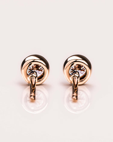 Ready to Ship - 2.2mm Bezel Diamond Studs - Zen Moissanite