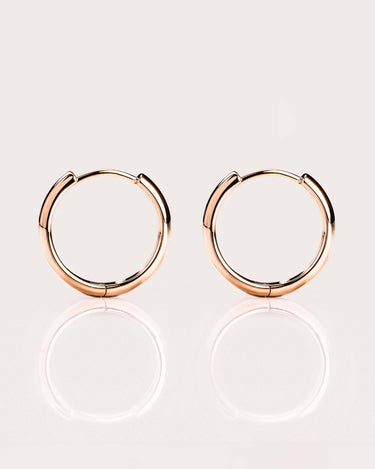 Ready to Ship - Bold Gold Hoops (15mm) - Zen Moissanite