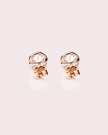 Ready to Ship - Demi Earrings - 2cte Round Brilliant - Zen Moissanite