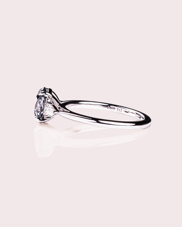 Ready to Ship - Hannah - Oval (Grey) & Pear - Zen Moissanite