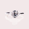 Ready to Ship - Hannah - Oval (Grey) & Pear - Zen Moissanite
