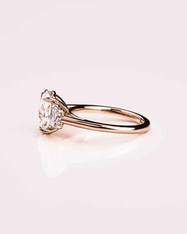 Ready to Ship - Hannah - Oval & Half Moon - Zen Moissanite