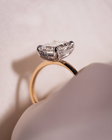 Ready to Ship - Harley - 3cte Emerald Lab - Diamond - Zen Moissanite