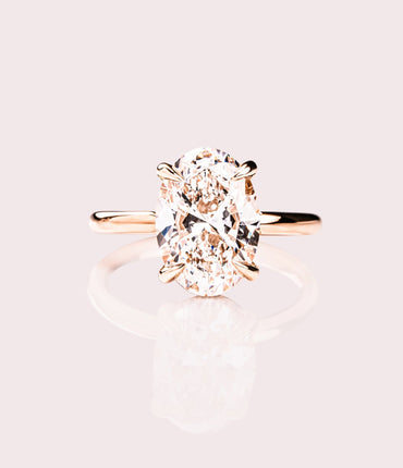 Ready to Ship - Harper - 3.07ct Oval Brilliant Lab-Diamond
