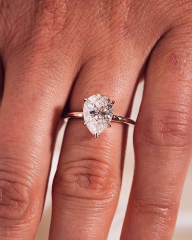Ready to Ship - Jasmine - Pear - Zen Moissanite