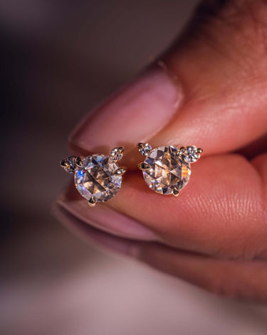 Ready to Ship - Marjorie - Round Rose - Zen Moissanite