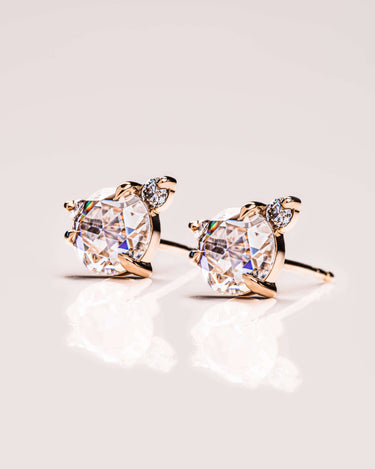 Ready to Ship - Marjorie - Round Rose - Zen Moissanite