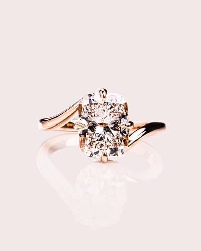Ready to Ship - Maya - 2.93ct Cushion Lab - Diamond - Zen Moissanite