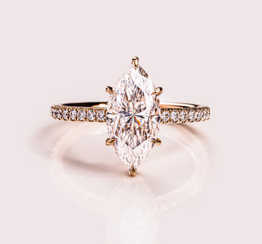 Ready to Ship - Jasmine (with Pavé) - Marquise