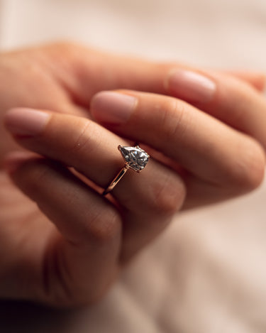 Grey moissanite ring best sale