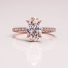 Ready to Ship - Jasmine - Crushed Ice Oval - Zen Moissanite