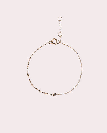Round Bezel Bracelet - Zen Moissanite